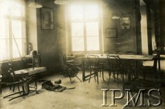 1919, Lwów, Polska.
Wnętrze Ratusza Miejskiego.
Fot. NN, Instytut Polski i Muzeum im. gen. Sikorskiego w Londynie [album 243 - Lwów 1919]