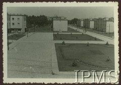 1939, Stalowa Wola, Polska.
Przyfabryczne osiedle mieszkaniowe Stalowa Wola. 
Fot. NN, Instytut Polski i Muzeum im. gen. Sikorskiego w Londynie