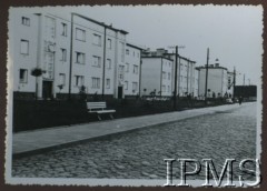 1939, Stalowa Wola, Polska.
Przyfabryczne osiedle mieszkaniowe Stalowa Wola. 
Fot. NN, Instytut Polski i Muzeum im. gen. Sikorskiego w Londynie