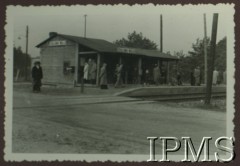 1939, Stalowa Wola, Polska.
Stacja kolejowa Stalowa Wola. 
Fot. NN, Instytut Polski i Muzeum im. gen. Sikorskiego w Londynie