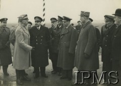 27.03.1940, Lyon-Bron, Francja.
Naczelny Wódz gen. Władysław Sikorski rozmawia z gen. Victorem Denain.
Fot. NN, Instytut Polski i Muzeum im. gen. Sikorskiego w Londynie
