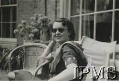 Przed 1943, brak miejsca.
Zofia Leśniowska - córka gen. Władysława Sikorskiego.
Fot. NN, Instytut Polski i Muzeum im. gen. Sikorskiego w Londynie [album 29 - gen. Sikorski i jego rodzina]