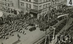 31.07.1932, Gdynia, Polska.
Święto Morza. Defilada szwadronów zbiorowych pułków Brygady Kawalerii 