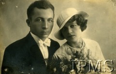 1935, Polska.
Fotografia ślubna Józefa Kordylewskiego. 
Fot. NN, Instytut Polski im. Gen. Sikorskiego w Londynie [album Józefa Kordylewskiego nr 426, numer inwentarzowy 24345]