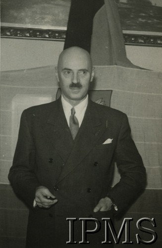 11-17.12.1950, Bruksela, Belgia.
Portret generała Władysława Andersa. 
Fot. NN, Instytut Polski im. Gen. Sikorskiego w Londynie [album K32]