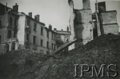 Październik 1939, Warszawa, Polska.
Ruiny Hotelu Angielskiego przy ulicy Wierzbowej 6.
Fot. NN, Instytut Polski i Muzeum im. gen. Sikorskiego w Londynie [Album 