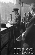 10-12.03.1943, Londyn, Anglia, Wielka Brytania.
Trafalgar Square. Przemówienie podczas kampanii 