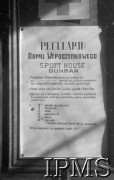 Maj 1943, Dunbar, Szkocja, Wielka Brytania.
Regulamin Domu Wypoczynkowego Czerwonego Krzyża dla polskich żołnierzy.
Fot. NN, Instytut Polski i Muzeum im. gen. Sikorskiego w Londynie