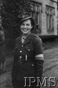 1.06.1943, Falkirk, Szkocja, Wielka Brytania.
Pierwszy kurs rekrucki dla polskich ochotniczek, które zgłosiły się do Pomocniczej Lotniczej Służby Kobiet. Portret ochotniczki.
Fot. NN, Instytut Polski i Muzeum im. gen. Sikorskiego w Londynie