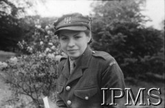 1.06.1943, Falkirk, Szkocja, Wielka Brytania.
Pierwszy kurs rekrucki dla polskich ochotniczek, które zgłosiły się do Pomocniczej Lotniczej Służby Kobiet. Portret ochotniczki.
Fot. NN, Instytut Polski i Muzeum im. gen. Sikorskiego w Londynie