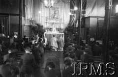 24.06.1943, Northolt, Anglia, Wielka Brytania.
303 Dywizjon Myśliwski, nabożeństwo w kaplicy.
Fot. NN, Instytut Polski i Muzeum im. gen. Sikorskiego w Londynie