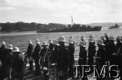 10.07.1943, Plymouth, Anglia, Wielka Brytania.
Pogrzeb gen. Władysława Sikorskiego. ORP 