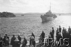 10.07.1943, Plymouth, Anglia, Wielka Brytania.
Pogrzeb gen. Władysława Sikorskiego. ORP 