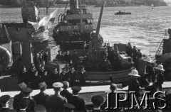 10.07.1943, Plymouth, Anglia, Wielka Brytania.
Pogrzeb gen. Władysława Sikorskiego. ORP 