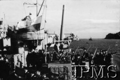 10.07.1943, Plymouth, Anglia, Wielka Brytania.
Pogrzeb gen. Władysława Sikorskiego. ORP 