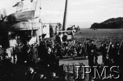 10.07.1943, Plymouth, Anglia, Wielka Brytania.
Pogrzeb gen. Władysława Sikorskiego. ORP 