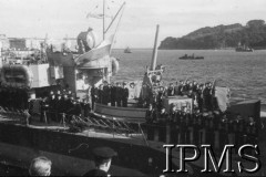 10.07.1943, Plymouth, Anglia, Wielka Brytania.
Pogrzeb gen. Władysława Sikorskiego. ORP 