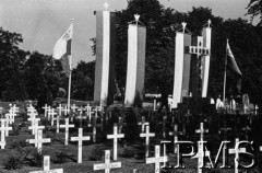 16.07.1943, Newark, Wielka Brytania.
Pogrzeb gen. Władysława Sikorskiego. Widok cmentarza polskich lotników.
Fot. NN, Instytut Polski i Muzeum im. gen. Sikorskiego w Londynie