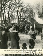 3.05.1944, Hrubieszów, Polska.
Defilada z okazji święta 3 Maja. Parada batalionu Armii Krajowej.
Fot. NN, Instytut Polski i Muzeum im. gen. Sikorskiego w Londynie