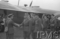 7.08.1940, Bramcote, Wielka Brytania.
Gen. Władysław Sikorski z wizytą u lotników z 300 Dywizjonu Bombowego 