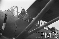 14.02.1941, Wielka Brytania.
309 Dywizjon Współpracy z Armią, pilot w kabinie samolotu Westland Lysander.
Fot. NN, Instytut Polski i Muzeum im. gen. Sikorskiego w Londynie