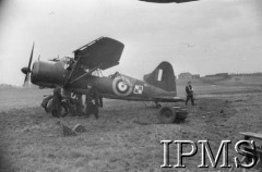 14.02.1941, Wielka Brytania.
309 Dywizjon Współpracy z Armią, pilot w kabinie samolotu Westland Lysander.
Fot. NN, Instytut Polski i Muzeum im. gen. Sikorskiego w Londynie