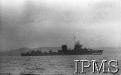9.12.1940, brak miejsca.
ORP Błyskawica.
Fot. NN, Instytut Polski i Muzeum im. gen. Sikorskiego w Londynie