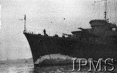 8.12.1940, brak miejsca.
ORP Błyskawica.
Fot. NN, Instytut Polski i Muzeum im. gen. Sikorskiego w Londynie