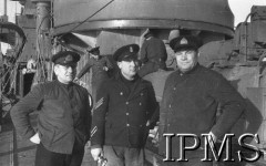 9.12.1940, brak miejsca.
ORP Błyskawica, marynarze na pokładzie.
Fot. NN, Instytut Polski i Muzeum im. gen. Sikorskiego w Londynie