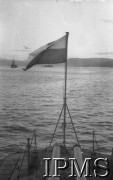 7.12.1940, brak miejsca.
ORP Błyskawica, polska bandera.
Fot. NN, Instytut Polski i Muzeum im. gen. Sikorskiego w Londynie