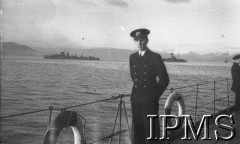 8.12.1940, brak miejsca.
Marynarz na pokładzie ORP Błyskawica.
Fot. NN, Instytut Polski i Muzeum im. gen. Sikorskiego w Londynie