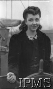1.12.1940, Glasgow, Szkocja, Wielka Brytania.
Miss Kay Burke przy sterze ORP Błyskawica.
Fot. NN, Instytut Polski i Muzeum im. gen. Sikorskiego w Londynie