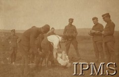 1919, brak miejsca.
Wojna polsko-ukraińska. Załoga pociągu pancernego P.P.3. 