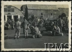 1.09.1946, Włochy.
Wyjazd 3 Batalionu Strzelców Karpackich do Wielkiej Brytanii. Podpis oryginalny: 