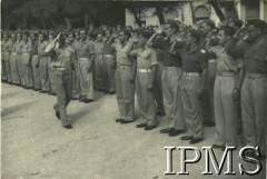1945-1946, Włochy.
3 Batalion Strzelców Karpackich. Przegląd oddziału.
Fot. NN, Instytut Polski i Muzeum im. gen. Sikorskiego w Londynie [album 11 - 3 Batalion Strzelców Karpackich].