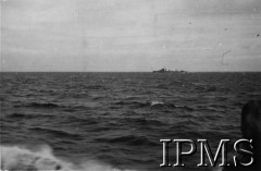 1940, brak miejsca.
Fotografia wykonana prawdopodobnie podczas ewakuacji 9 Pułku Ułanów Małopolskich z Francji do Wielkiej Brytanii. Podpis oryginalny: 