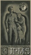 1945-1946, Włochy.
Znaczek Poczty Osiedli Polskich we Włoszech wydany przez Polski Korpus Przysposobienia i Rozmieszczenia.
Fot. NN, Instytut Polski i Muzeum im. gen. Sikorskiego w Londynie