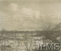 1914-1917, prowincja Trydent, północne Włochy.
Widok gór.
Fot. NN, Instytut Polski i Muzeum im. gen. Sikorskiego w Londynie [album nr 287 z wojny 1914-1917 - front włoski].