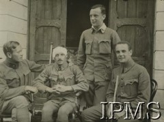 1914-1917, prowincja Trydent, północne Włochy
Ppor. Grunwald, ppor. Biłas, pchor. Rudnicki i ppor. Bussi.
Fot. NN, Instytut Polski i Muzeum im. gen. Sikorskiego w Londynie [album nr 287 z wojny 1914-1917 - front włoski].