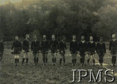 9.05.1939, Krzemieniec, woj. wołyńskie, Polska.
Zawody sportowe w trójboju: koszykówce, siatkówce i piłce ręcznej z udziałem uczniów Liceum Krzemienieckiego, Korpusu Kadetów Nr 1 we Lwowie oraz członków Akademickiego Związku Sportowego we Lwowie. Uczestnicy zawodów.
Fot. NN, Instytut Polski i Muzeum im. gen. Sikorskiego w Londynie [album 61 - Korpus Kadetów Nr 1 - Lwów]