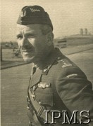 1941-1942, Wielka Brytania.
Pułkownik Stanisław Sosabowski - dowódca 1 Brygady Spadochronowej.
Fot. NN, Instytut Polski i Muzeum im. gen. Sikorskiego w Londynie [dedykacja w albumie: Gen. dyw. dr Kukielowi Marianowi dowódcy I Korpusu Panc.-Mot.  I Brygada Spadochronowa Szkocja , Wrzesień 1941-42; album powstał z okazji rocznicy]