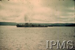 1942, Wielka Brytania.
ORP Krakowiak wpływa do portu.
Fot. NN, Instytut Polski i Muzeum im. gen. Sikorskiego w Londynie