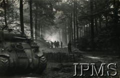 4-5.10.1944, Alphen, Holandia.
Czołgi „Sherman” Mk V i „Stuart” Mk V z 24 Pułku Ułanów 1 Dywizji Pancernej.
Fot. NN, Instytut Polski i Muzeum im. gen. Sikorskiego w Londynie [szuflada 44 - Belgia, Holandia]
