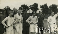 19-20.09.1942, St Andrews, Szkocja, Wielka Brytania.
Polskie Siły Zbrojne na Zachodzie. Mecz tenisowy Polska-Czechy.
Fot. NN, Instytut Polski i Muzeum im. gen. Sikorskiego w Londynie [szuflada NXI]. 
