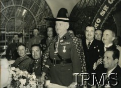 28.12.1942, Meksyk.
Wizyta premiera i Naczelnego Wodza Polskich Sił Zbrojnych gen. Władysława Sikorskiego w Meksyku. 1. z prawej siedzi minister Ezequiel Padilla.
Fot. Keystone Press Agency, Instytut Polski i Muzeum im. gen. Sikorskiego w Londynie, [szuflada XII].