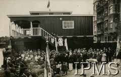 17.06.1934, Wolne Miasto Gdańsk.
Poświęcenie i otwarcie przystani klubu wioślarskiego.
Fot. NN, Instytut Polski i Muzeum im. gen. Sikorskiego w Londynie [teczka Berlin - dyplomacja, Gdańsk Przed 1939]