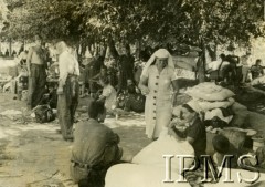 1942, Pogrom-Orłowskaja, Uzbekistan, ZSRR.
Obóz w Pogrom-Orłowskaja. Ewakuacja rodzin wojskowych.
Fot. NN, Instytut Polski i Muzeum im. gen. Sikorskiego w Londynie