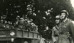 1940-1943, Wielka Brytania.
Gen. Władysław Sikorski i szef sztabu, gen. Tadeusz Klimecki na defiladzie Wojska Polskiego.
Fot. NN, Instytut Polski i Muzeum im. gen. Sikorskiego w Londynie [teczka 44]