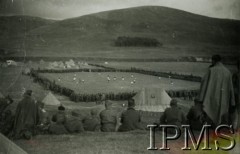 Lipiec 1940, Crawford-Stoneyburn, Wielka Brytania. 
Obóz żołnierzy Polskich Sił Zbrojnych na Zachodzie. Mecz piłki nożnej.
Fot. NN, Instytut Polski i Muzeum im. gen. Sikorskiego w Londynie