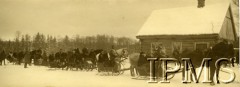 1923, Raczki, Polska.
I Pułk Ulanów Krechowieckich. Kulig do Raczek (granica Prus Wschodnich) z udziałem oficerów I i II Pułku Ułanów, DAK i 3 Pułk Szwoleżerów.
Fot. Witold Pikiel, Instytut Polski i Muzeum im. gen. Sikorskiego w Londynie